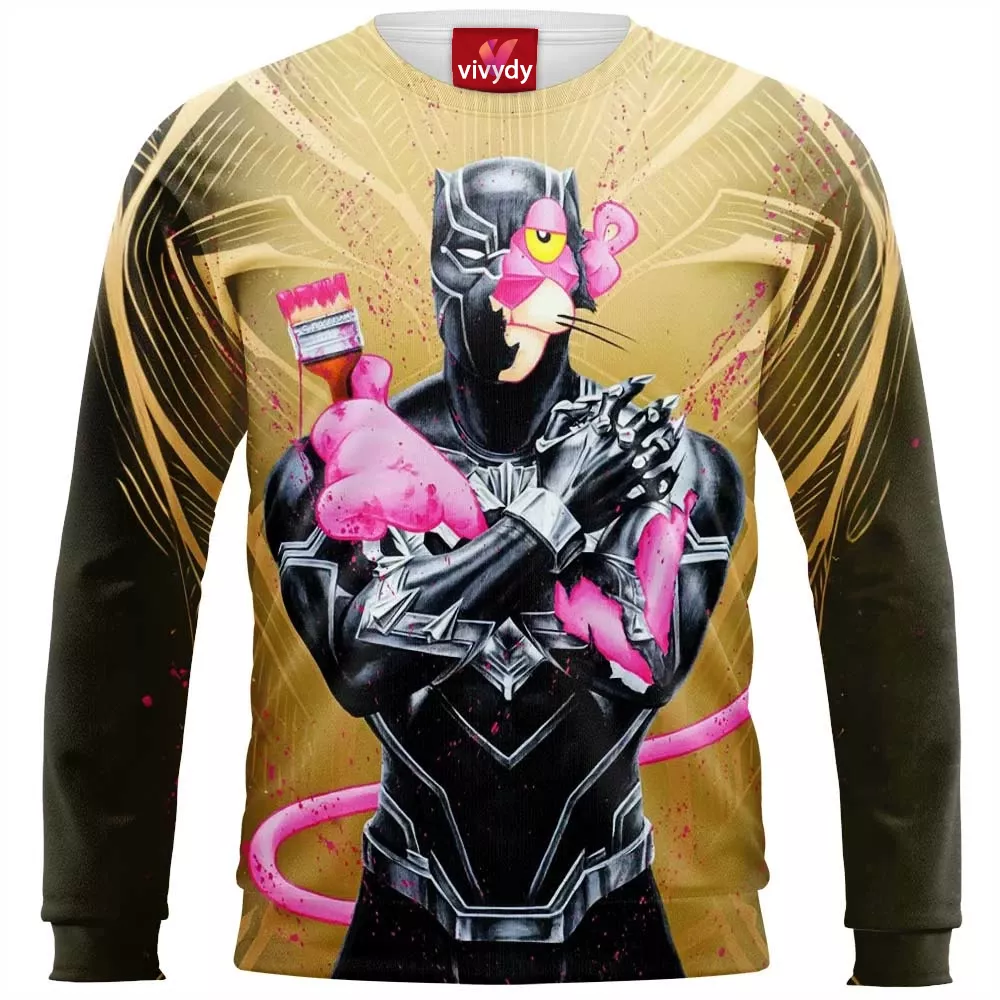 Pink Panther Black Panther Sweatshirt