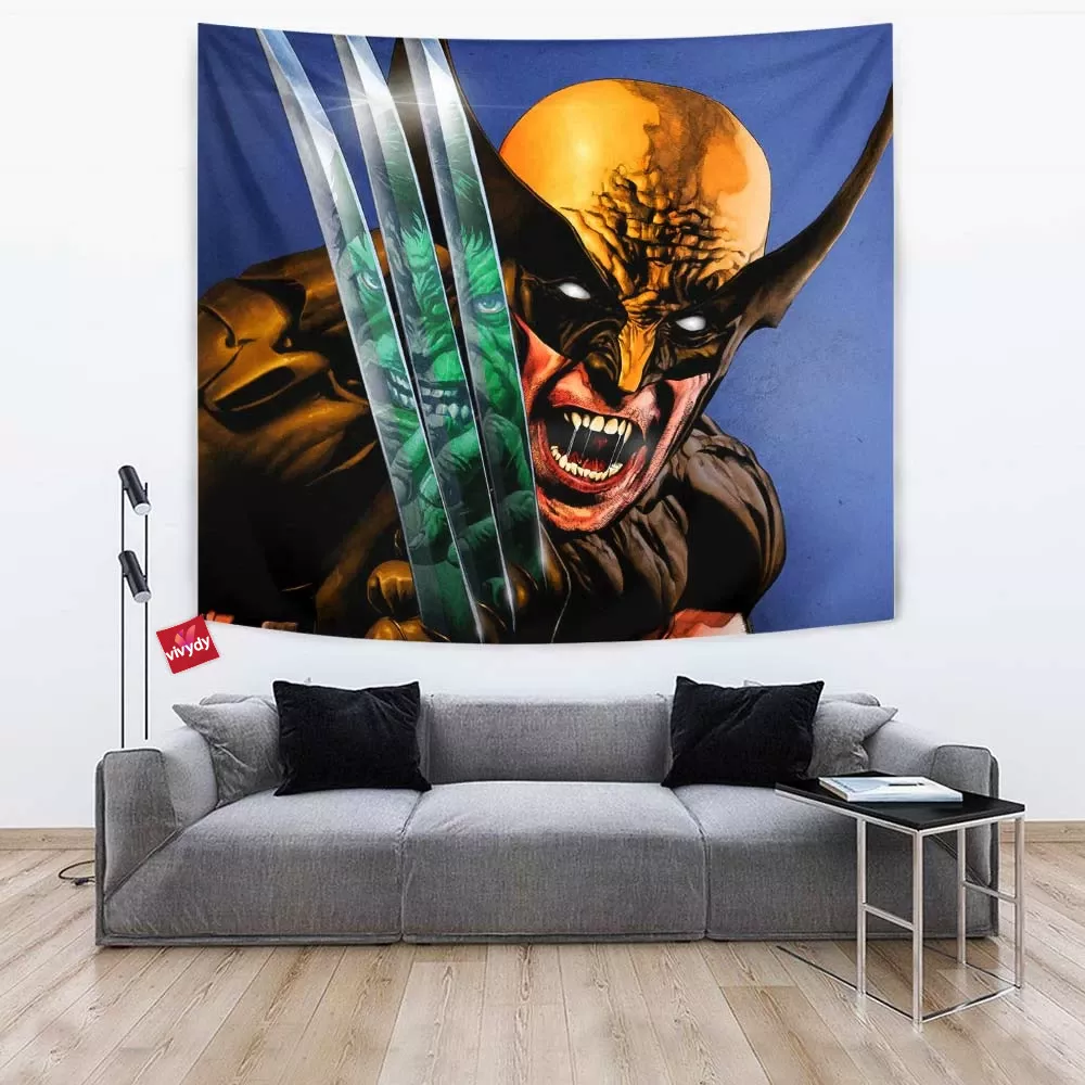 Hulk Wolverine Tapestry