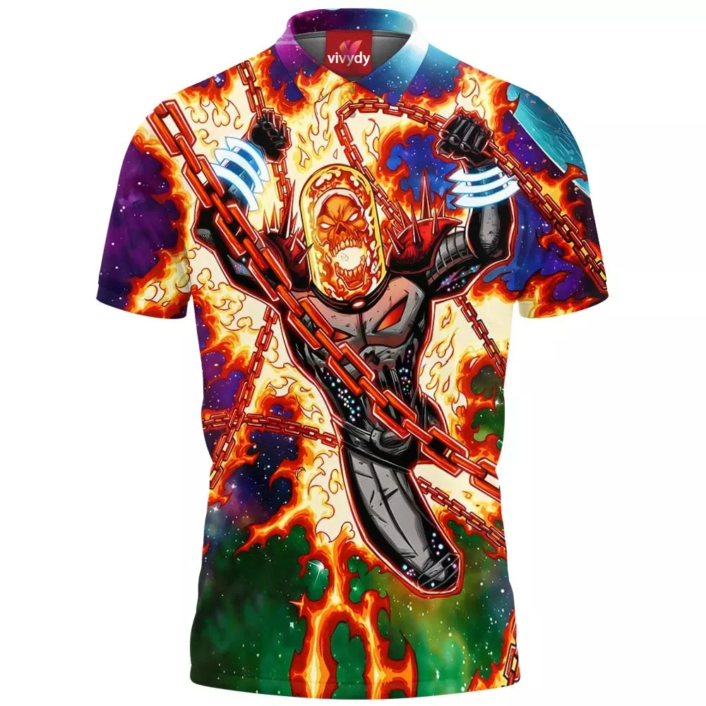 Cosmic Ghost Rider Polo Shirt