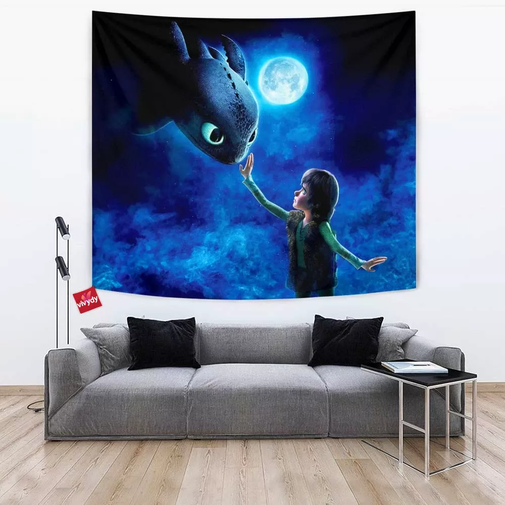 Meeting the Night Fury Tapestry