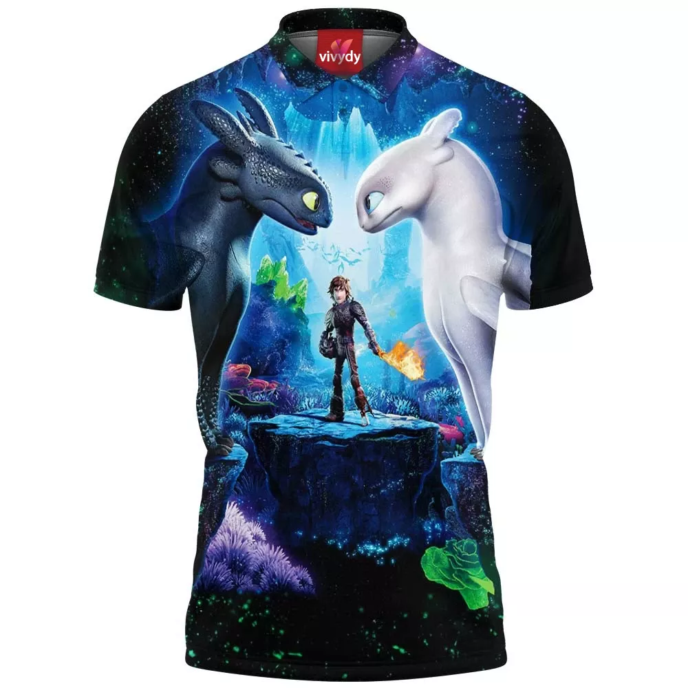 Night Light Fury Polo Shirt