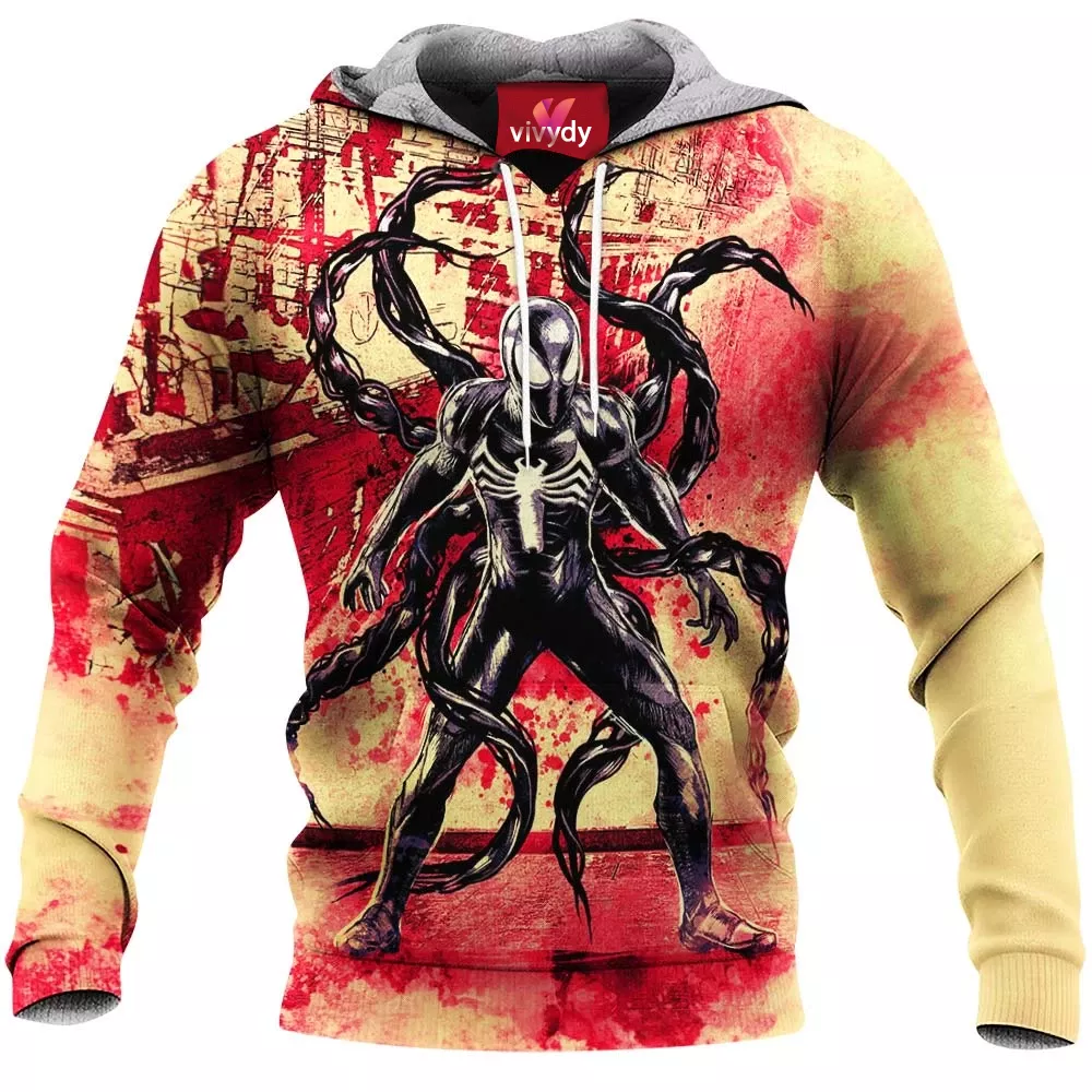 SpiderMan Black Suit Hoodie