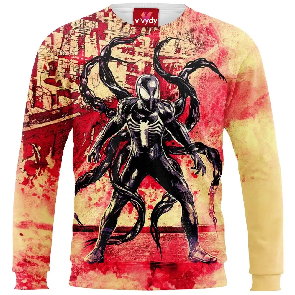 SpiderMan Black Suit Sweatshirt