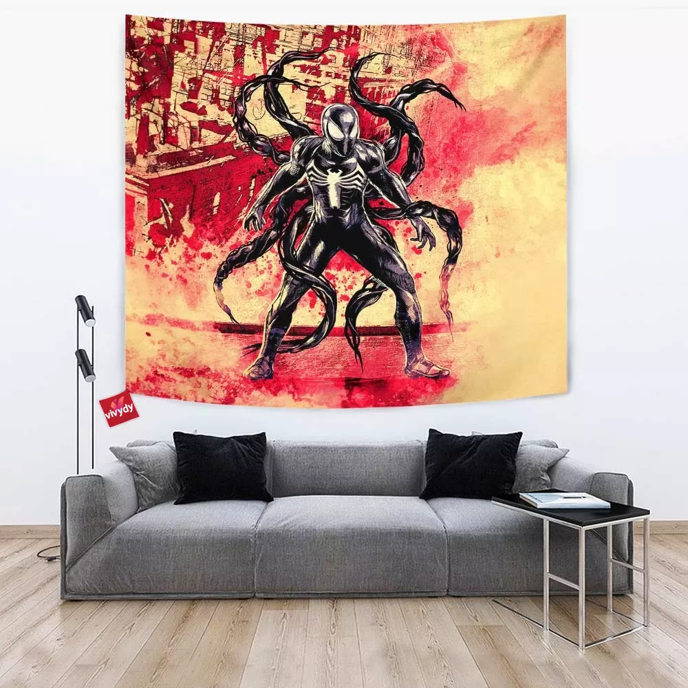 SpiderMan Black Suit Tapestry