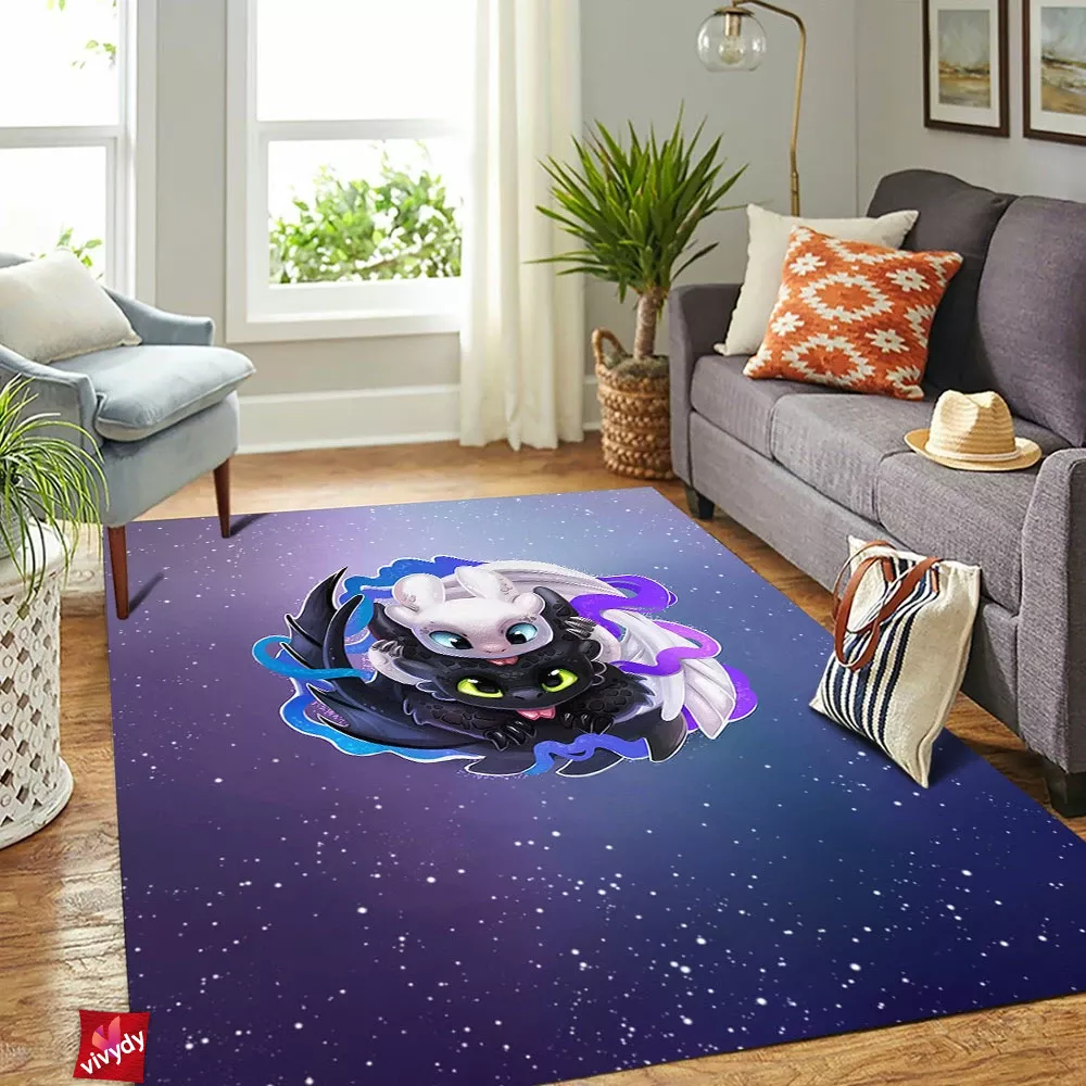 Night Light Fury Rectangle Rug