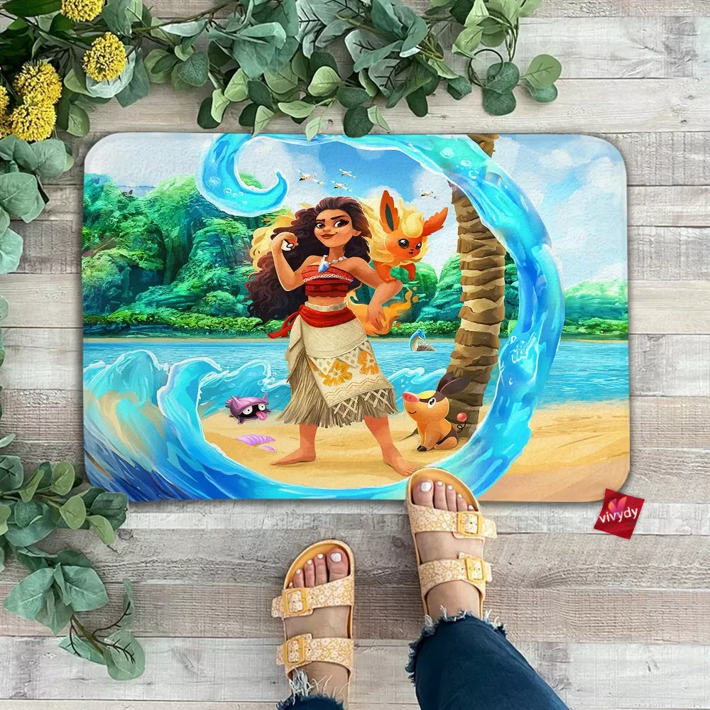 Moana And Flareon Doormat