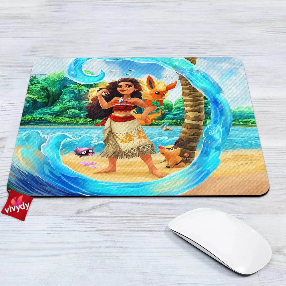 Moana And Flareon Mouse Pad