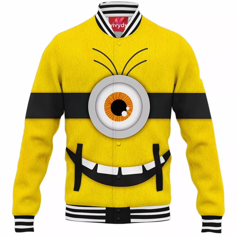 Happy Minion Baseball Jacket