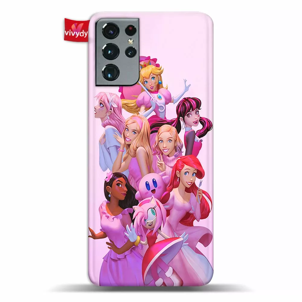 Pink Characters Animated Phone Case Samsung