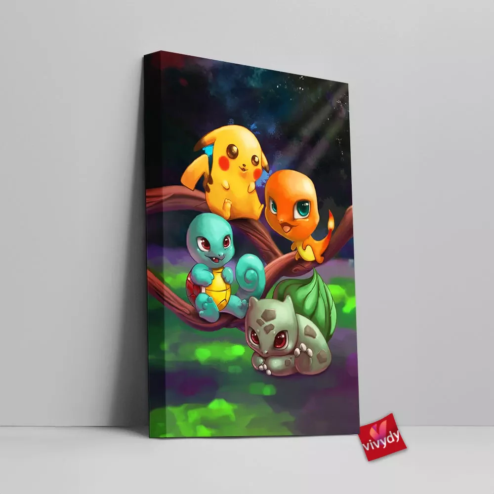 Gen 1 Pokemon Canvas Wall Art