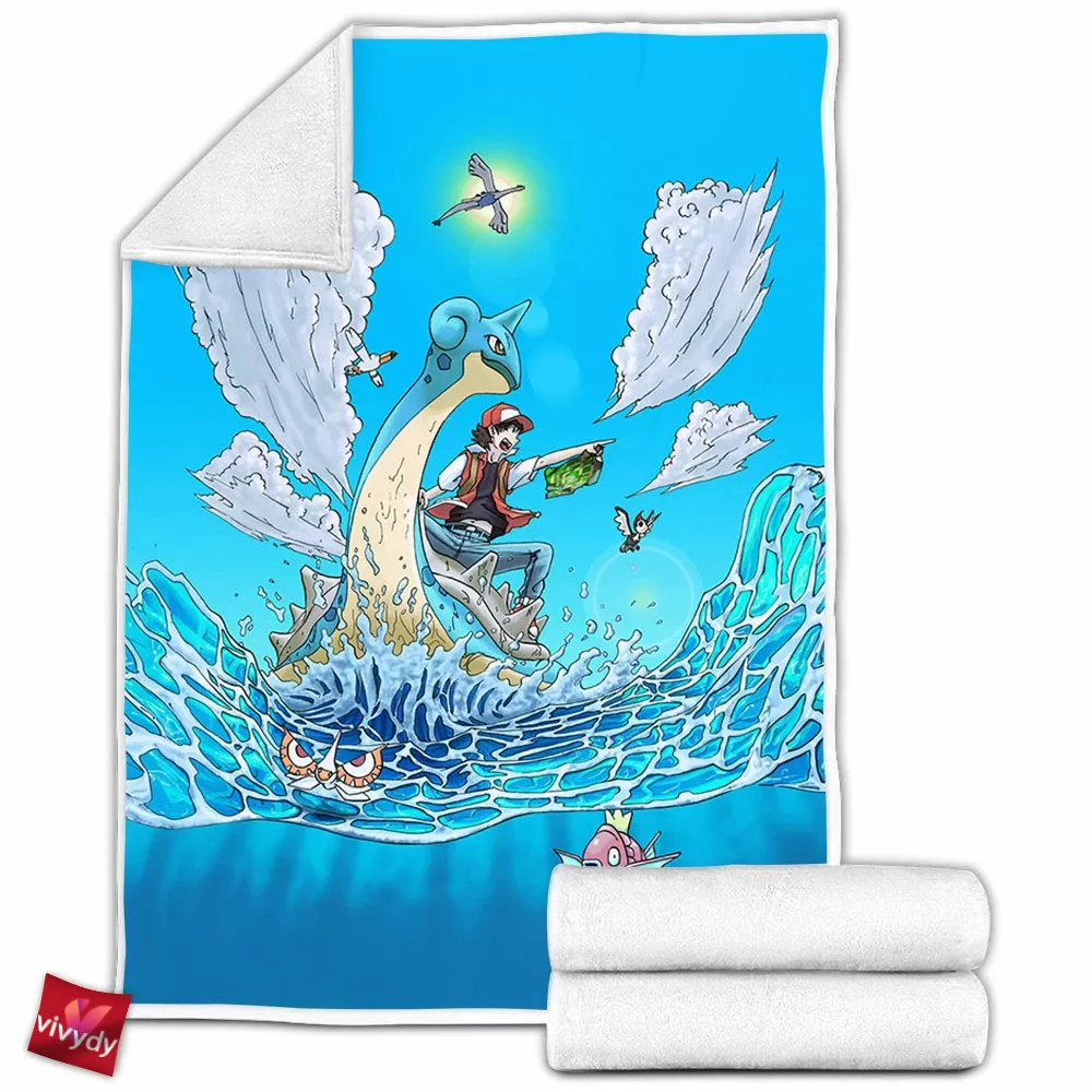 Water Pokemon Fleece Blanket