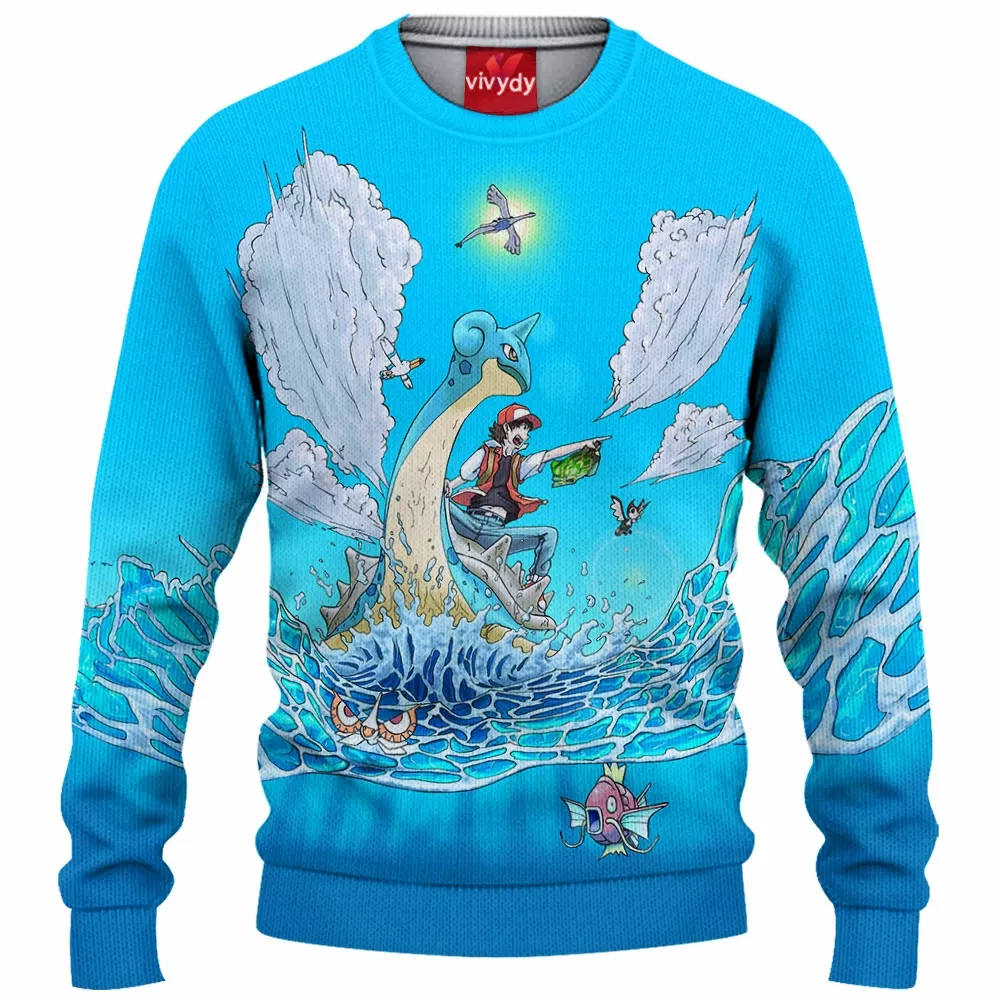 Water Pokemon Knitted Sweater