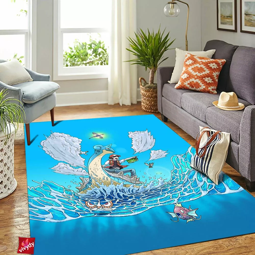 Water Pokemon Rectangle Rug