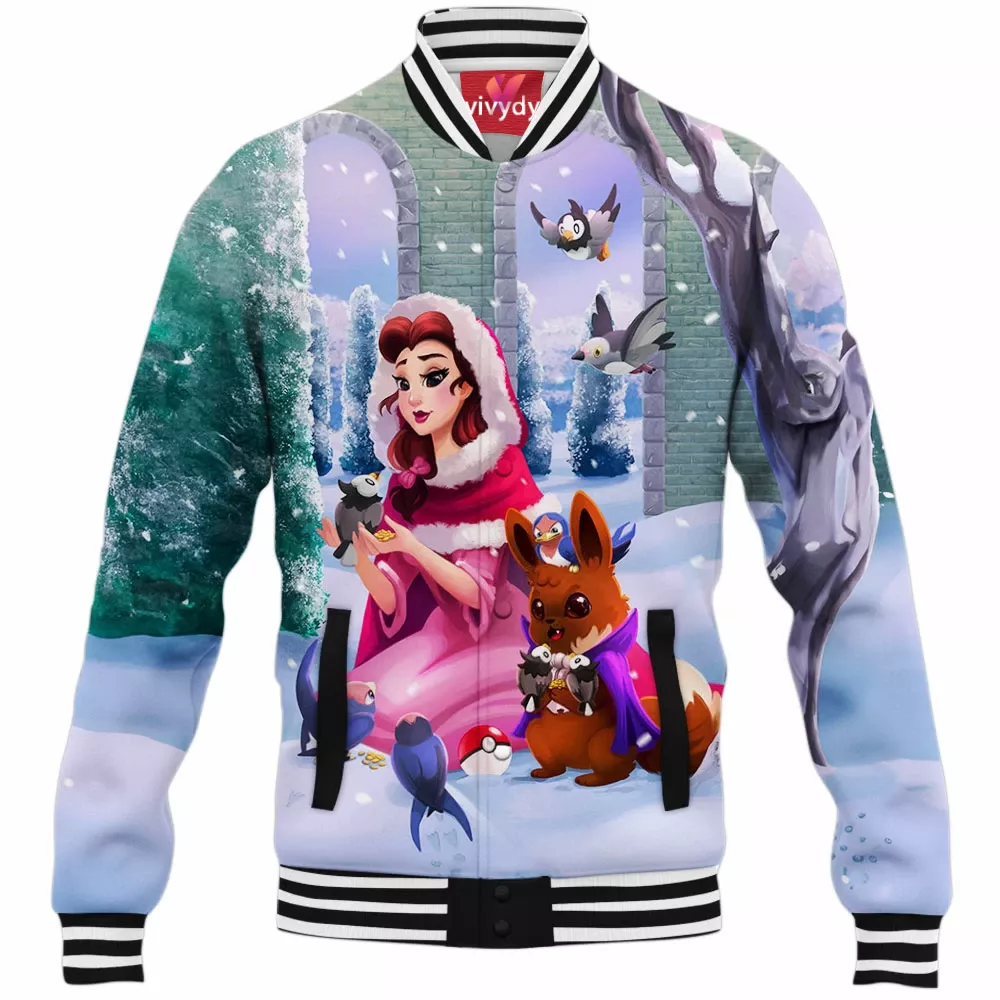 Belle And Eevee Baseball Jacket