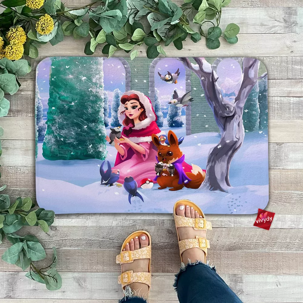 Belle And Eevee Doormat