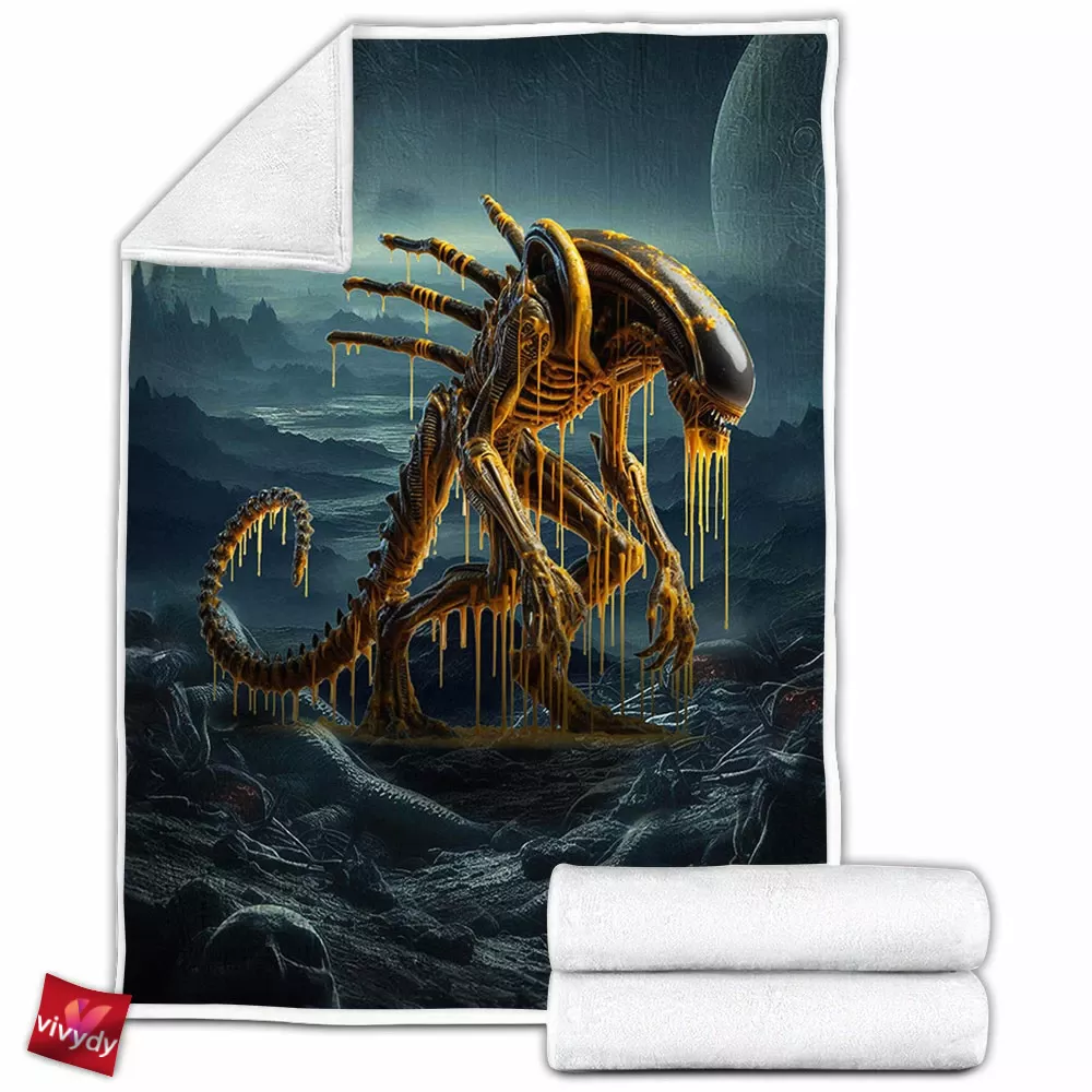 Alien Fleece Blanket