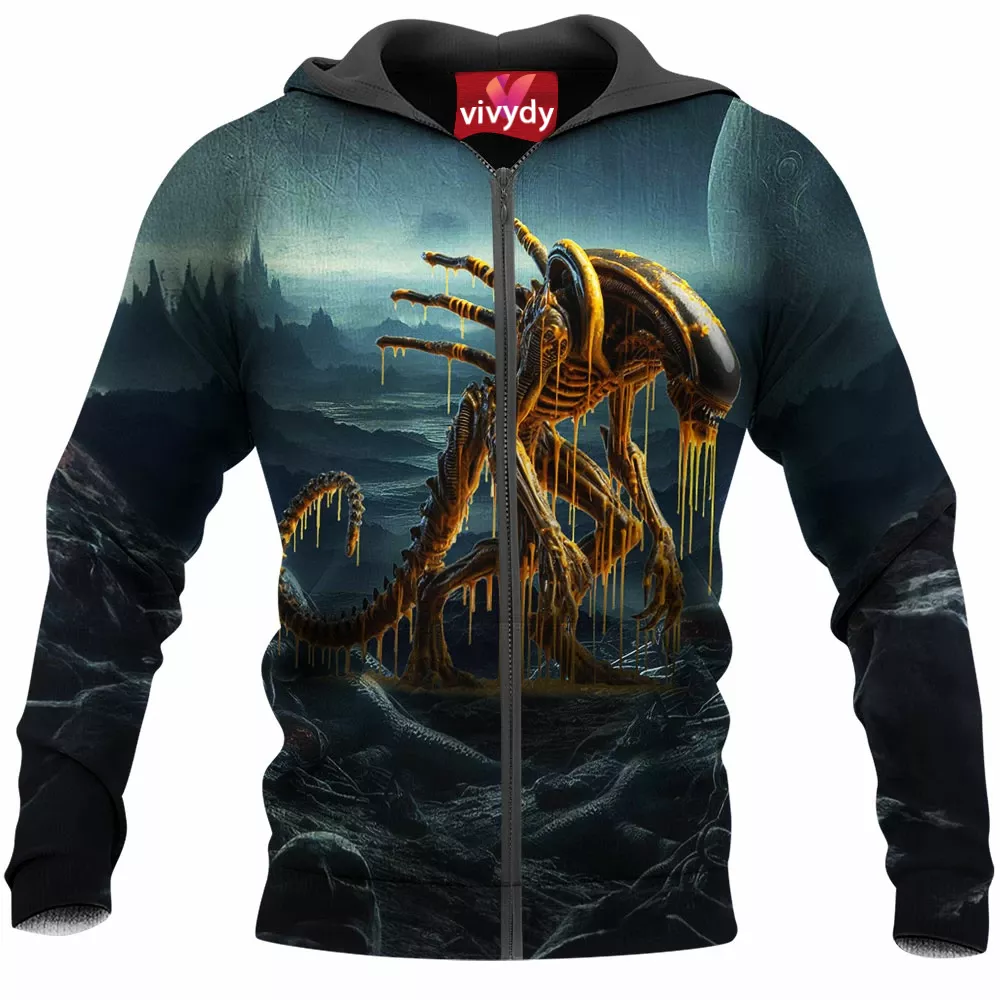 Alien Zip Hoodie