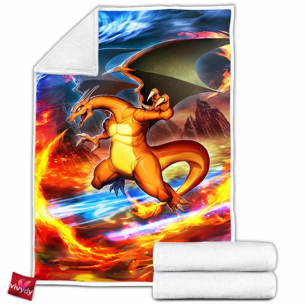 Charizard Fleece Blanket