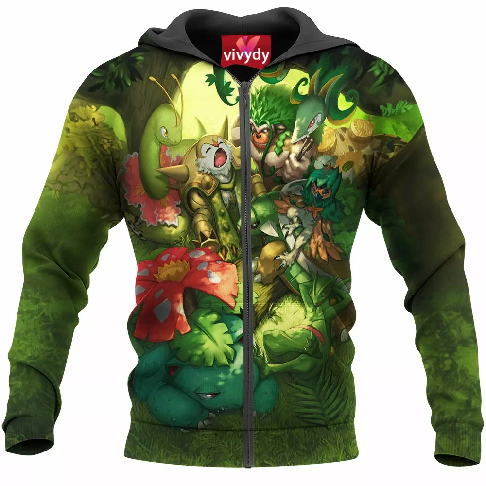 Green Pokemon Zip Hoodie