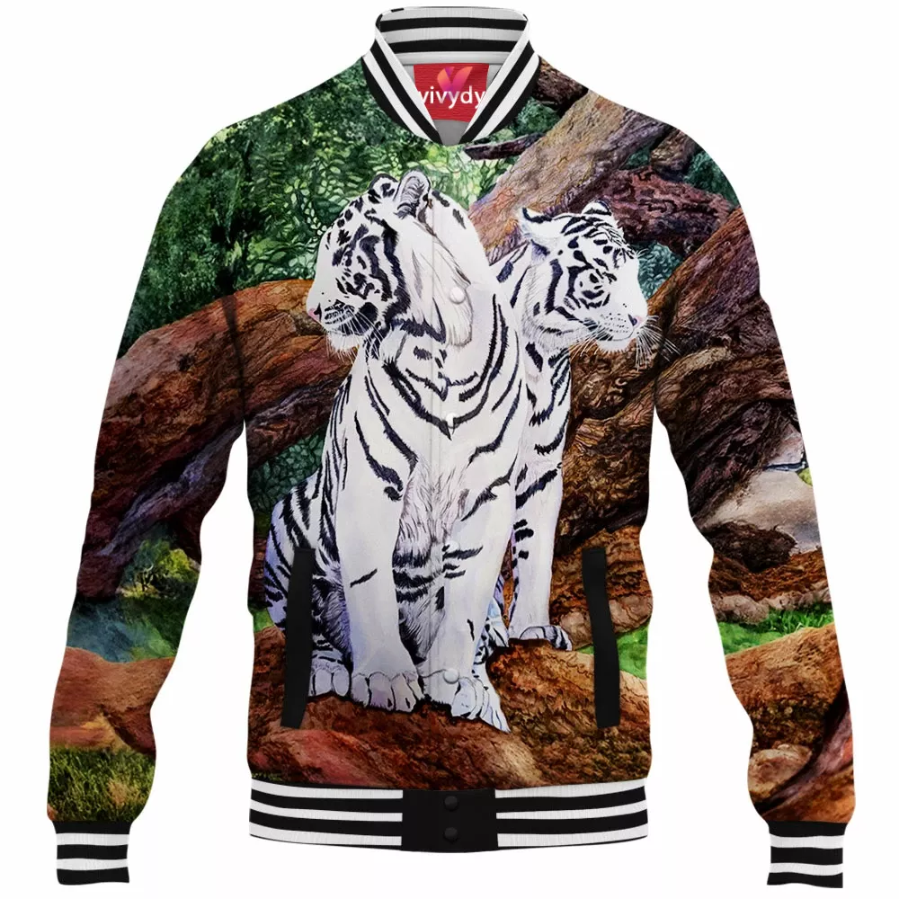 White Tiger Baseball Jacket