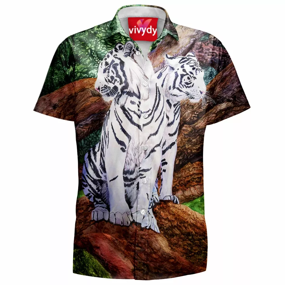 White Tiger Hawaiian Shirt