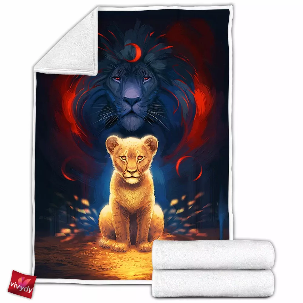 Lion Fleece Blanket