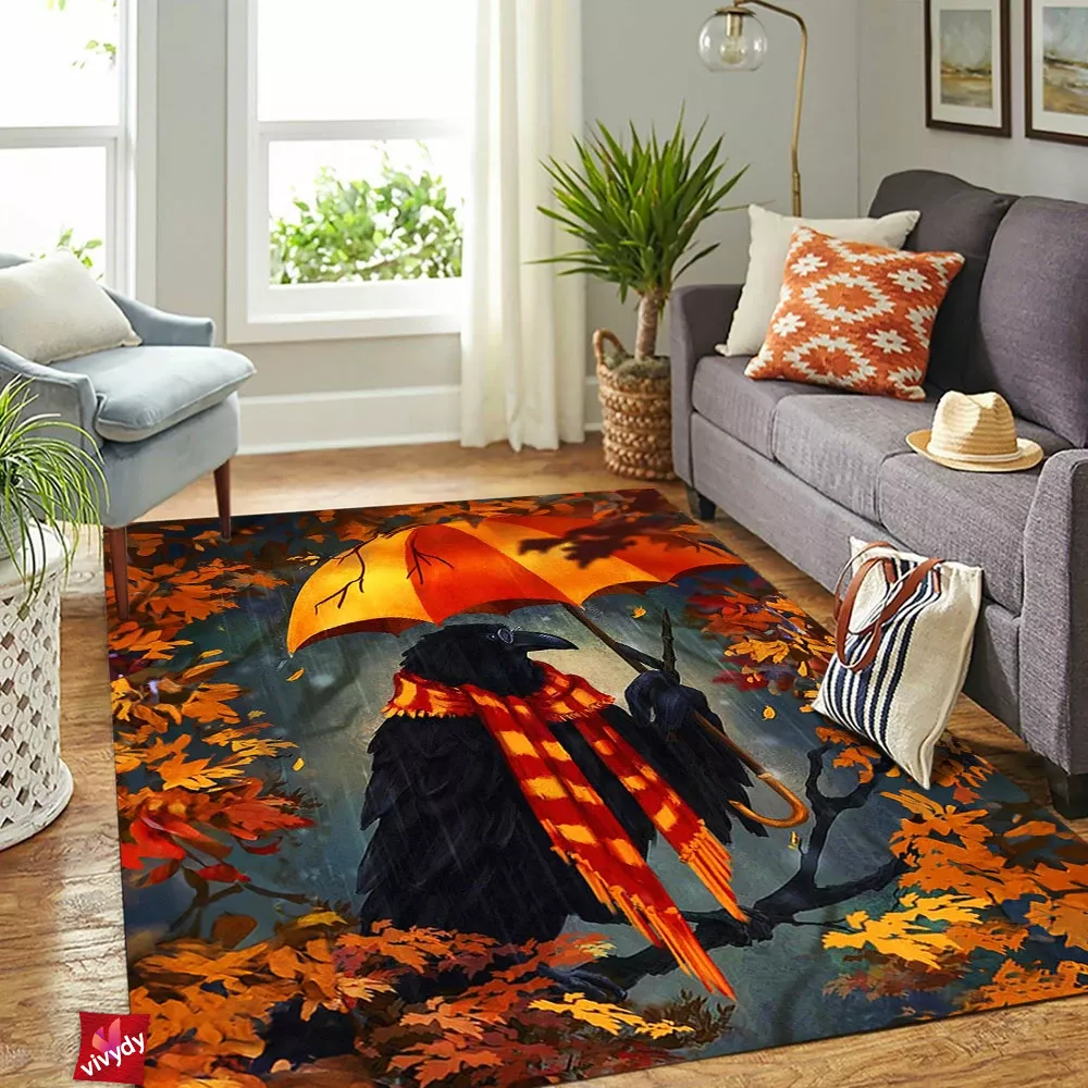 Raven Comic Rectangle Rug