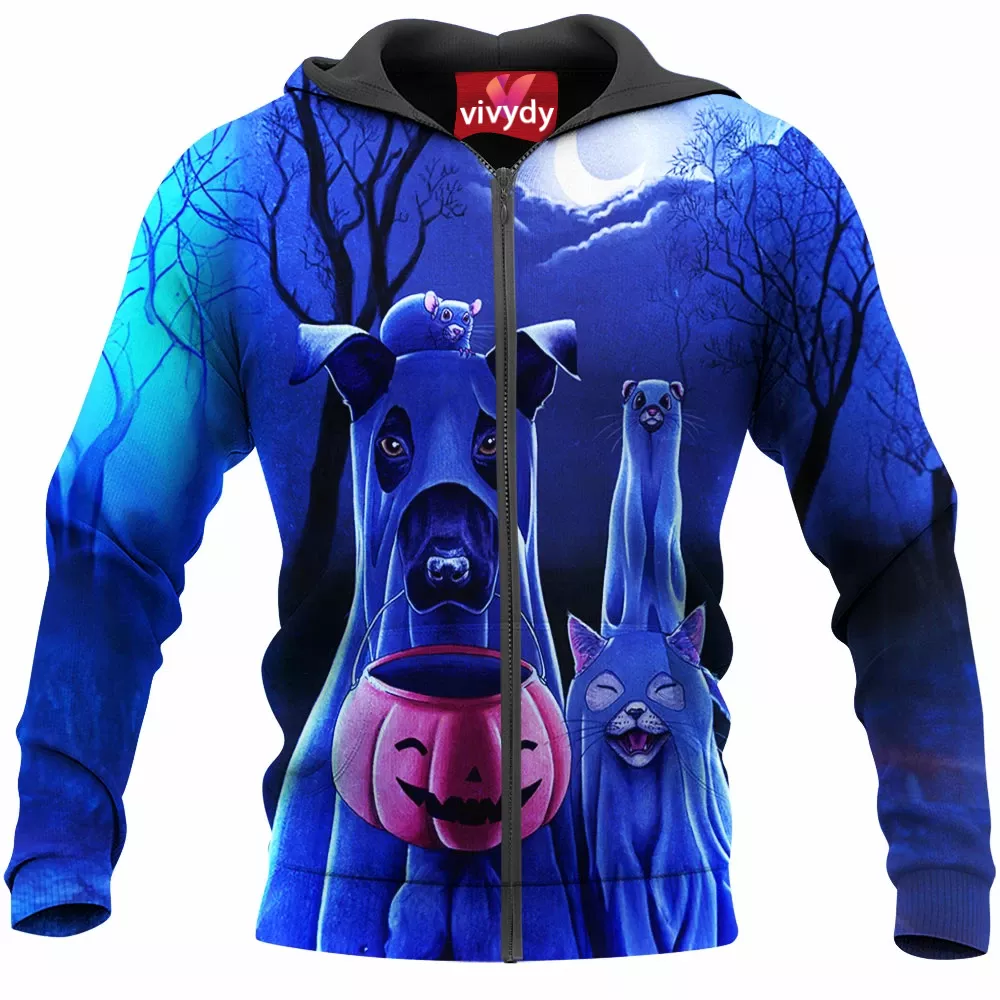 Trick Or Treat Zip Hoodie