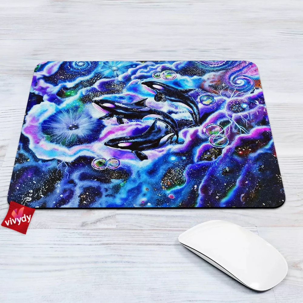 Galaxy Dolphins Mouse Pad