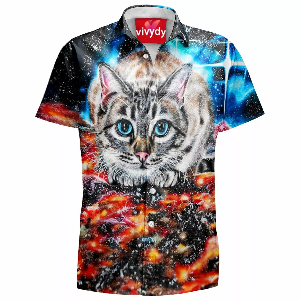 Space Cat Hawaiian Shirt