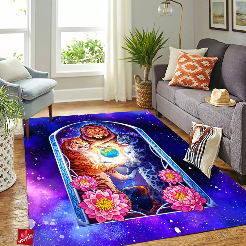 Eternal Big Cats Rectangle Rug