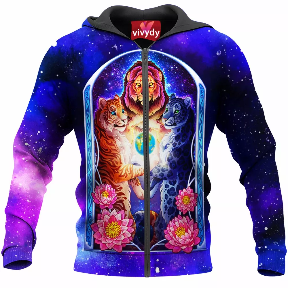 Eternal Big Cats Zip Hoodie