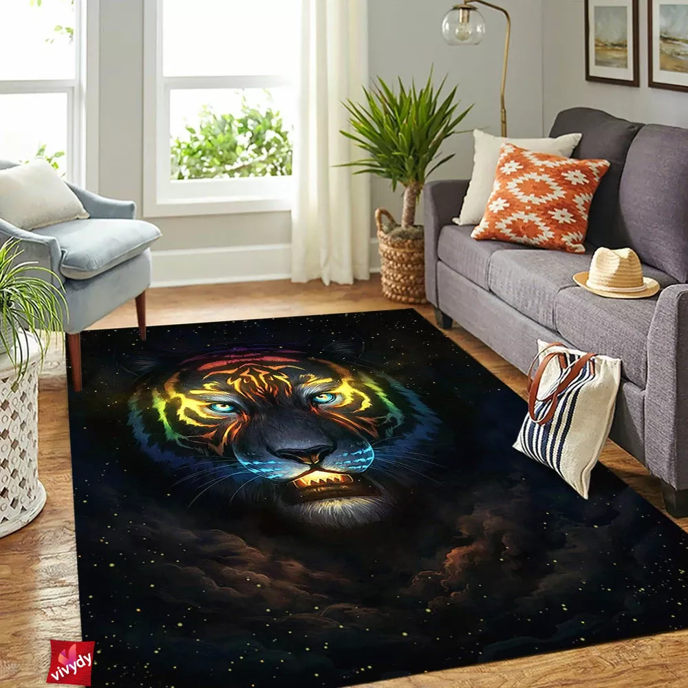 Galaxy Tiger Rectangle Rug