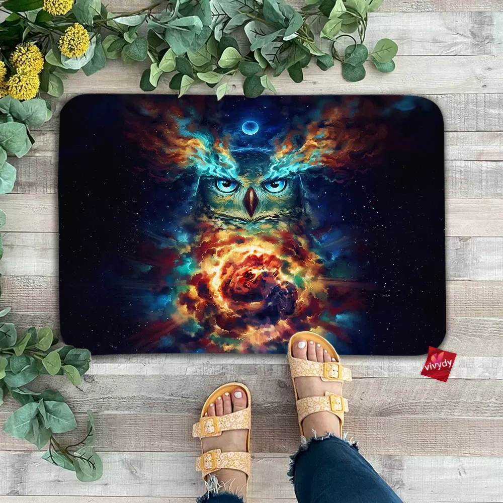 Galaxy Owl Doormat