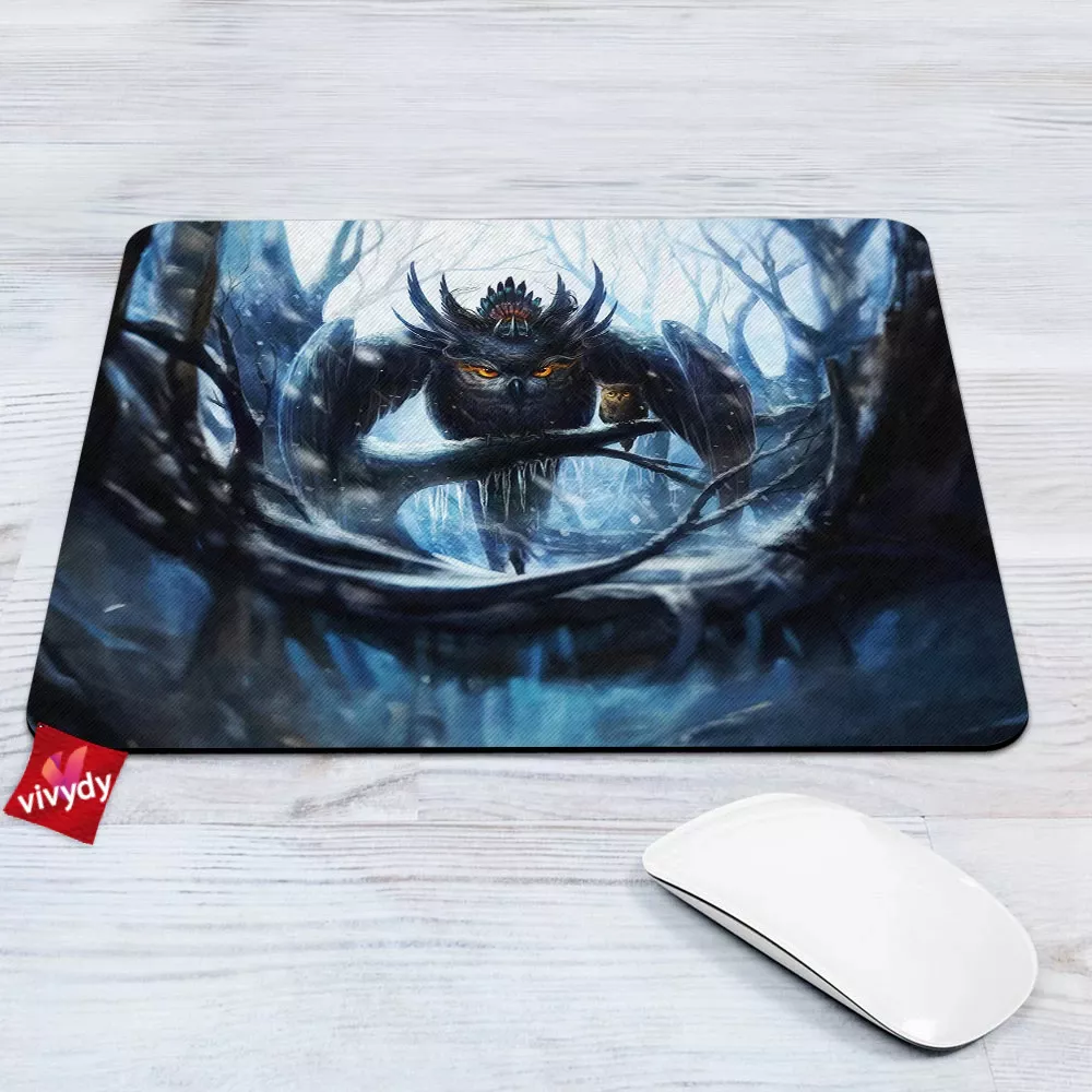 Mother Owl Mouse Pad