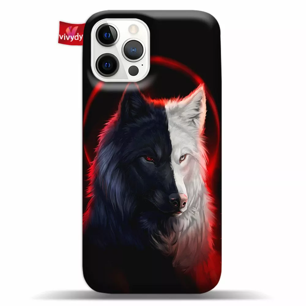 Black And White Wolf Phone Case Iphone