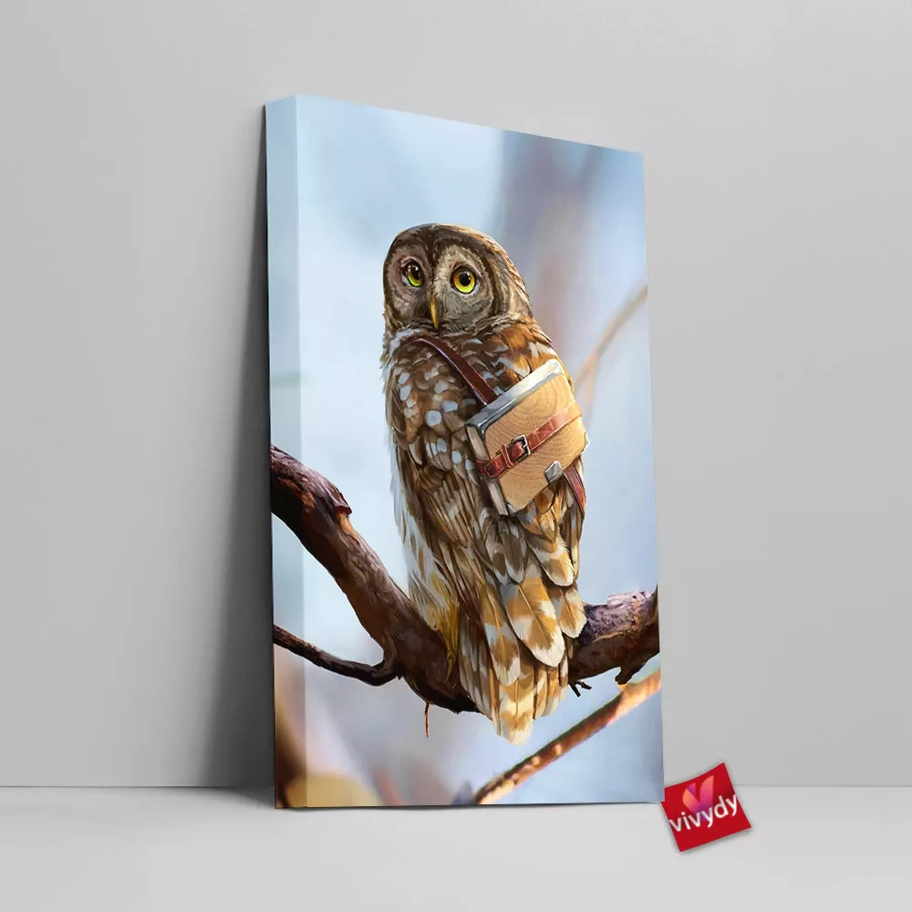 Forest Owl Canvas Wall Art