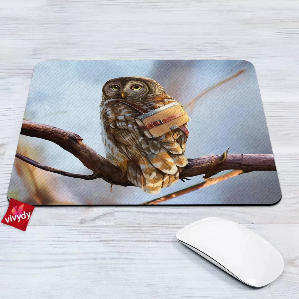 Forest Owl Mouse Pad