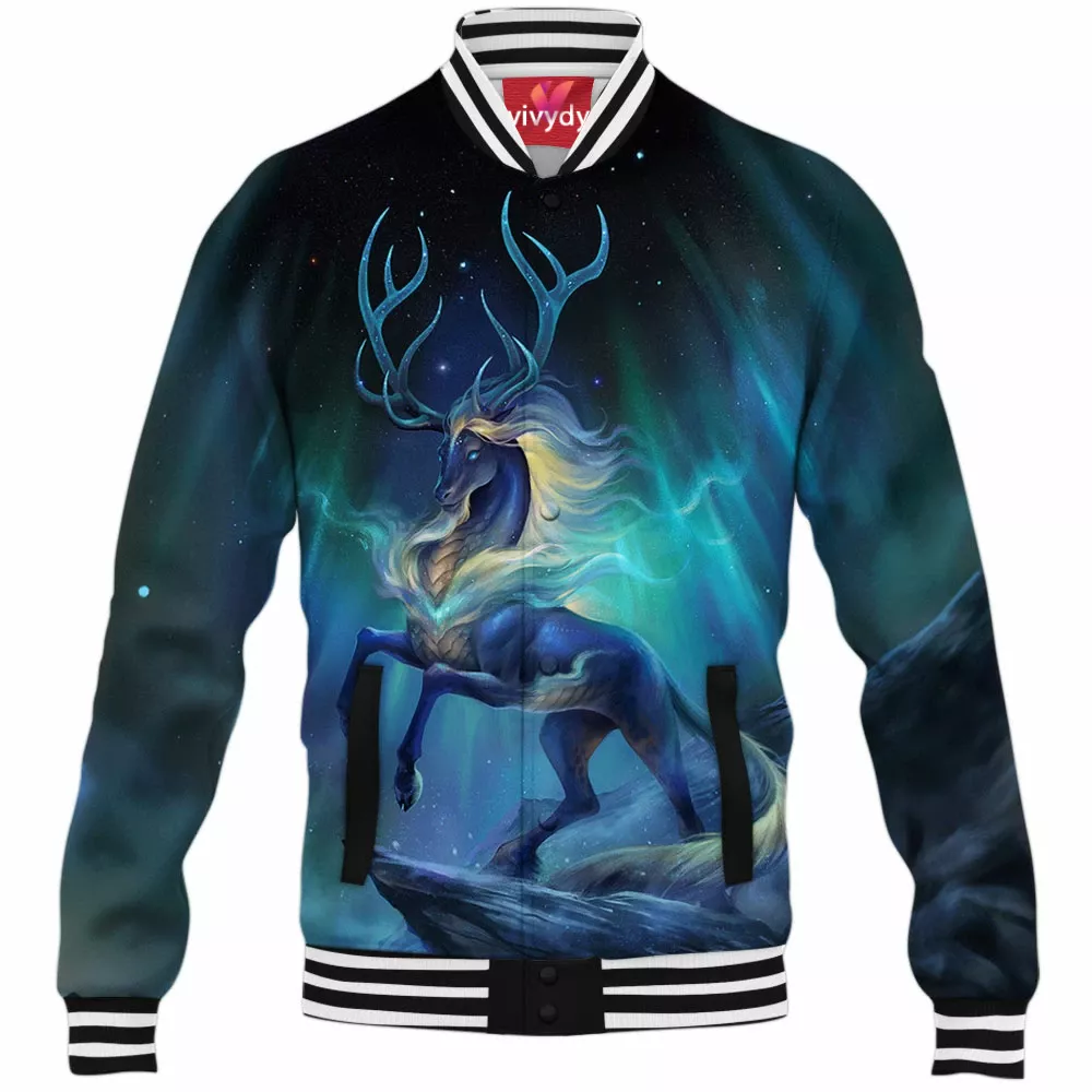 Aurora God Deer Baseball Jacket