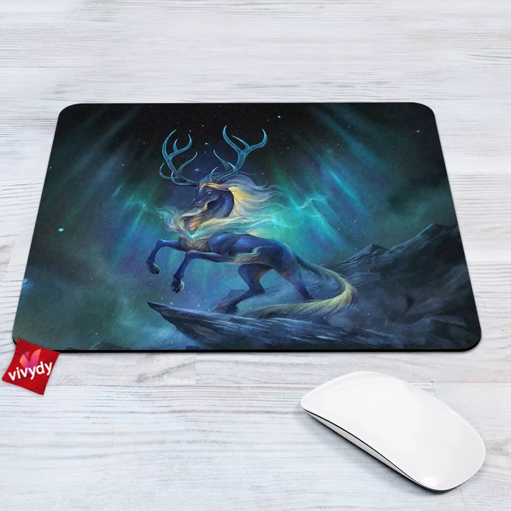 Aurora God Deer Mouse Pad