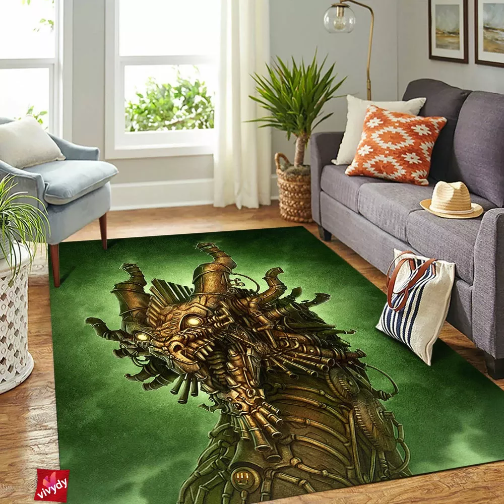 Steampunk Dragon Rectangle Rug