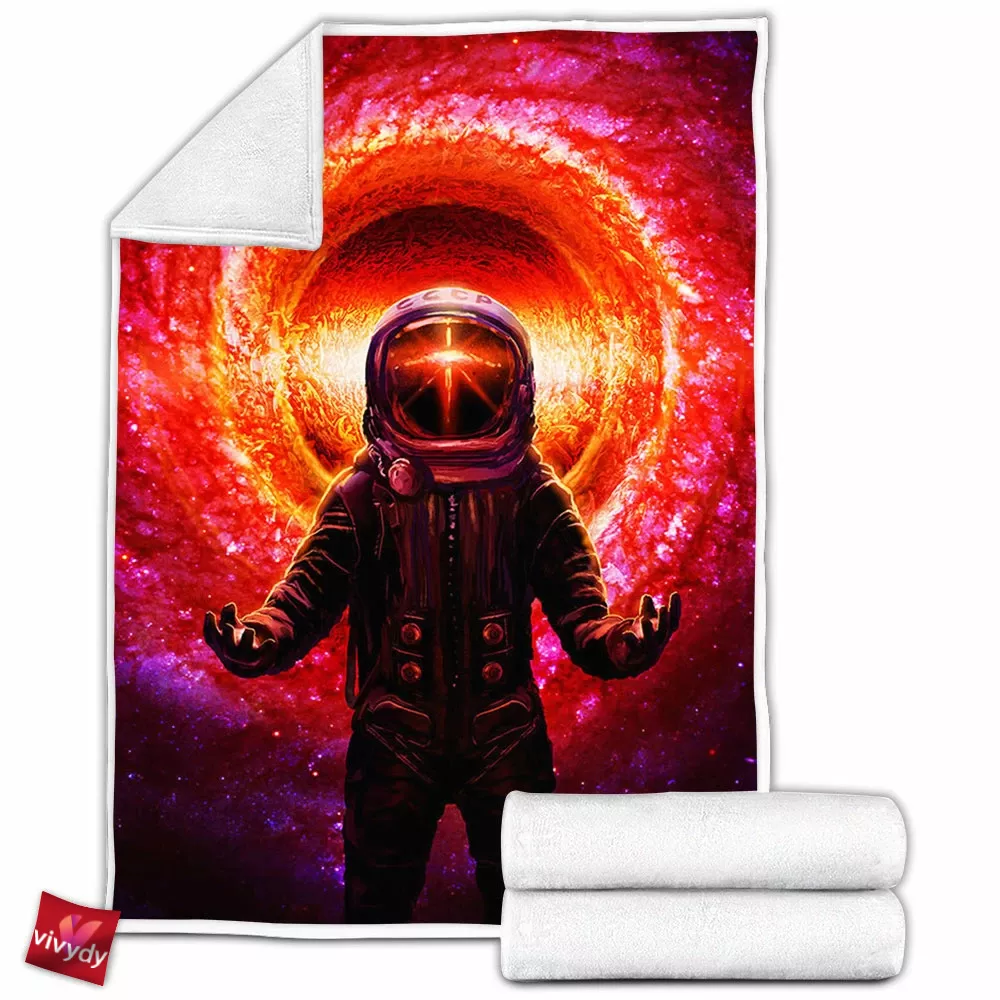 Cosmic Spaceman Fleece Blanket