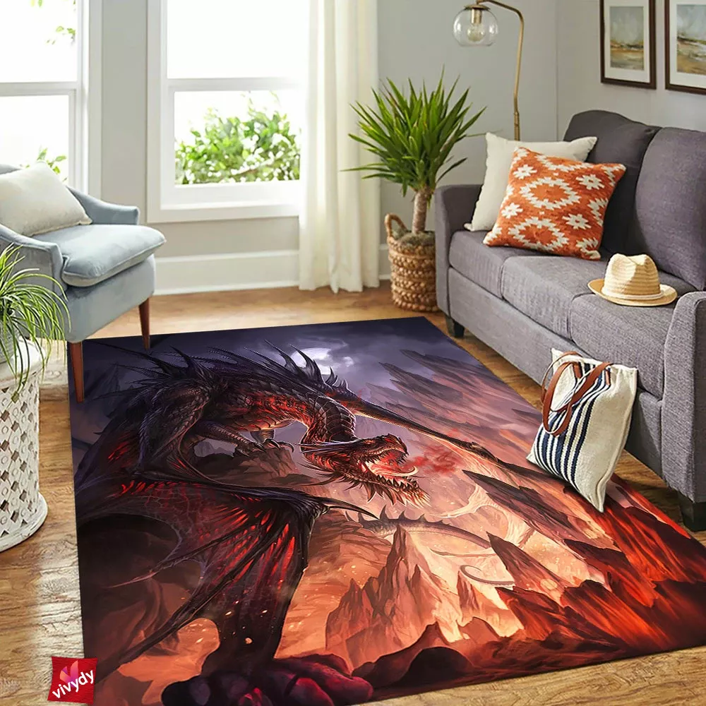 Dark Dragon Rectangle Rug