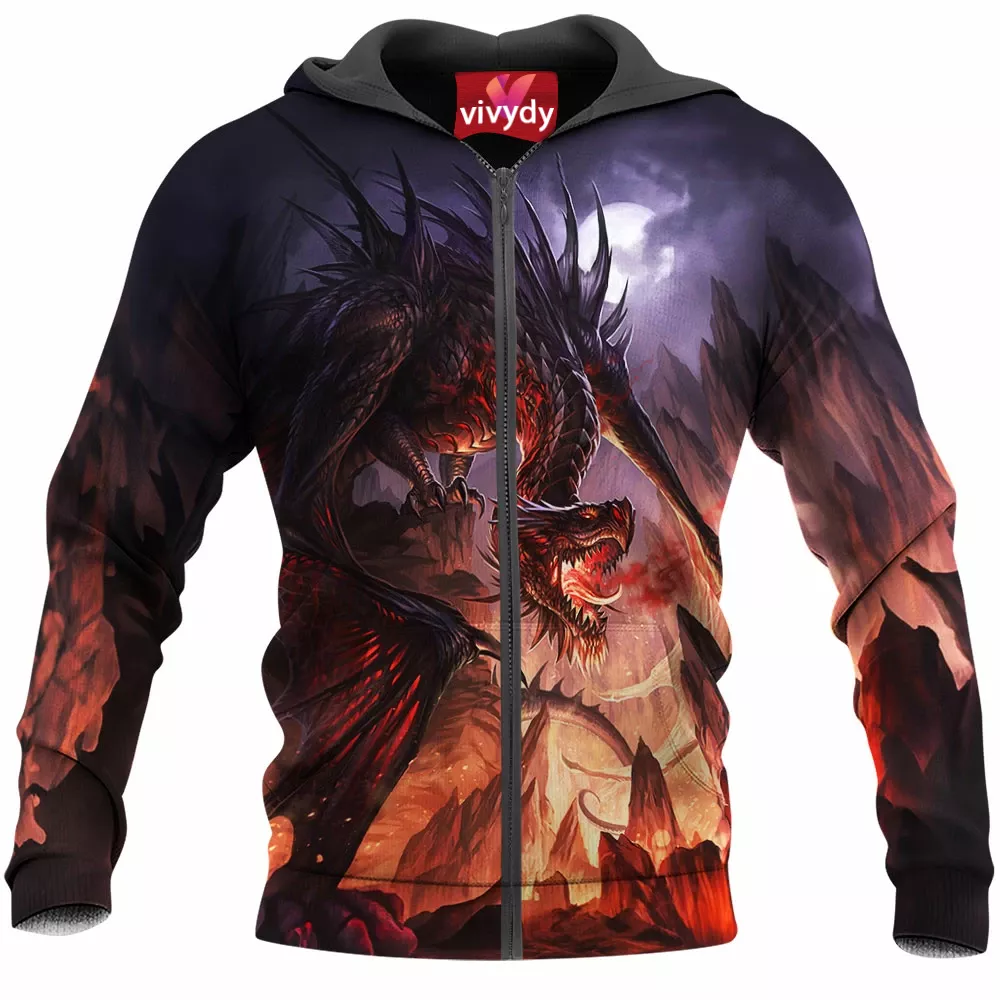 Dark Dragon Zip Hoodie