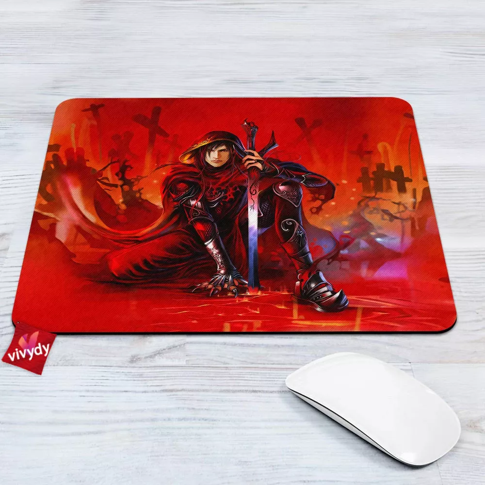 Red Dragon Knight Mouse Pad