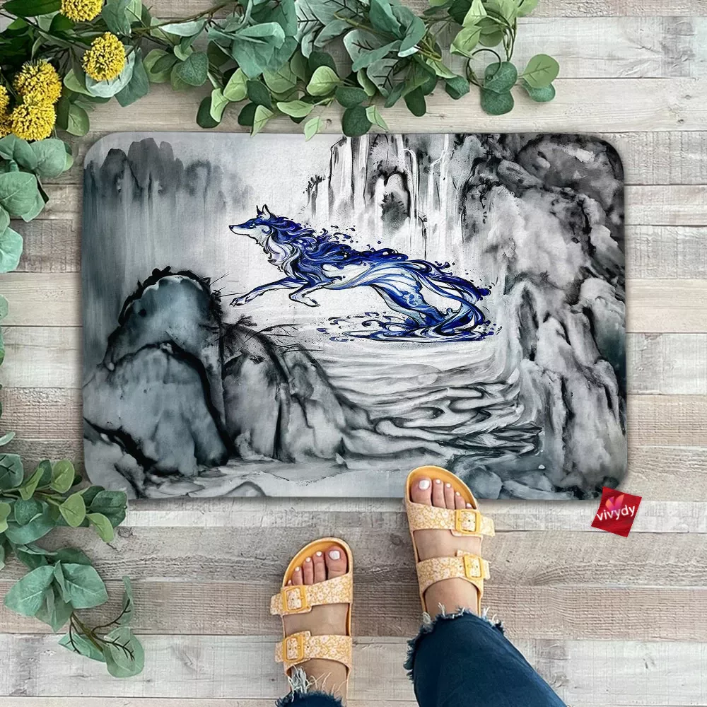 Water Wolf Doormat