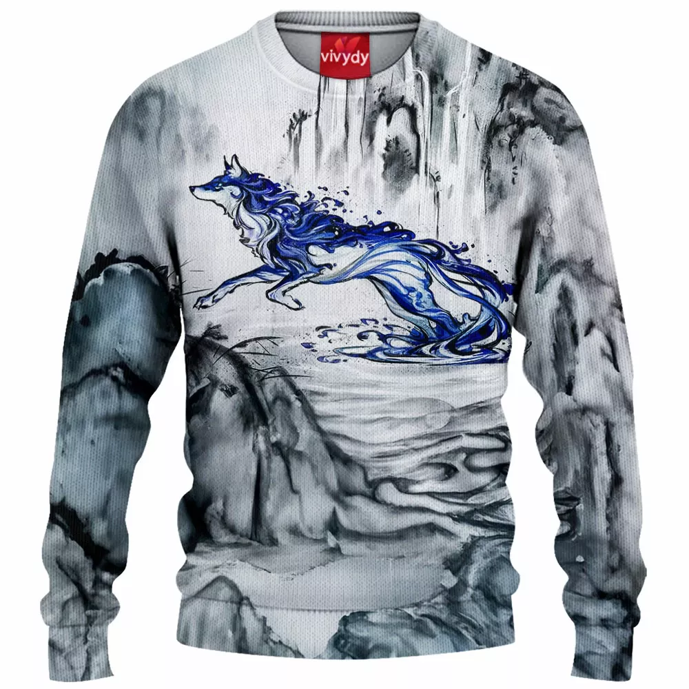 Water Wolf Knitted Sweater