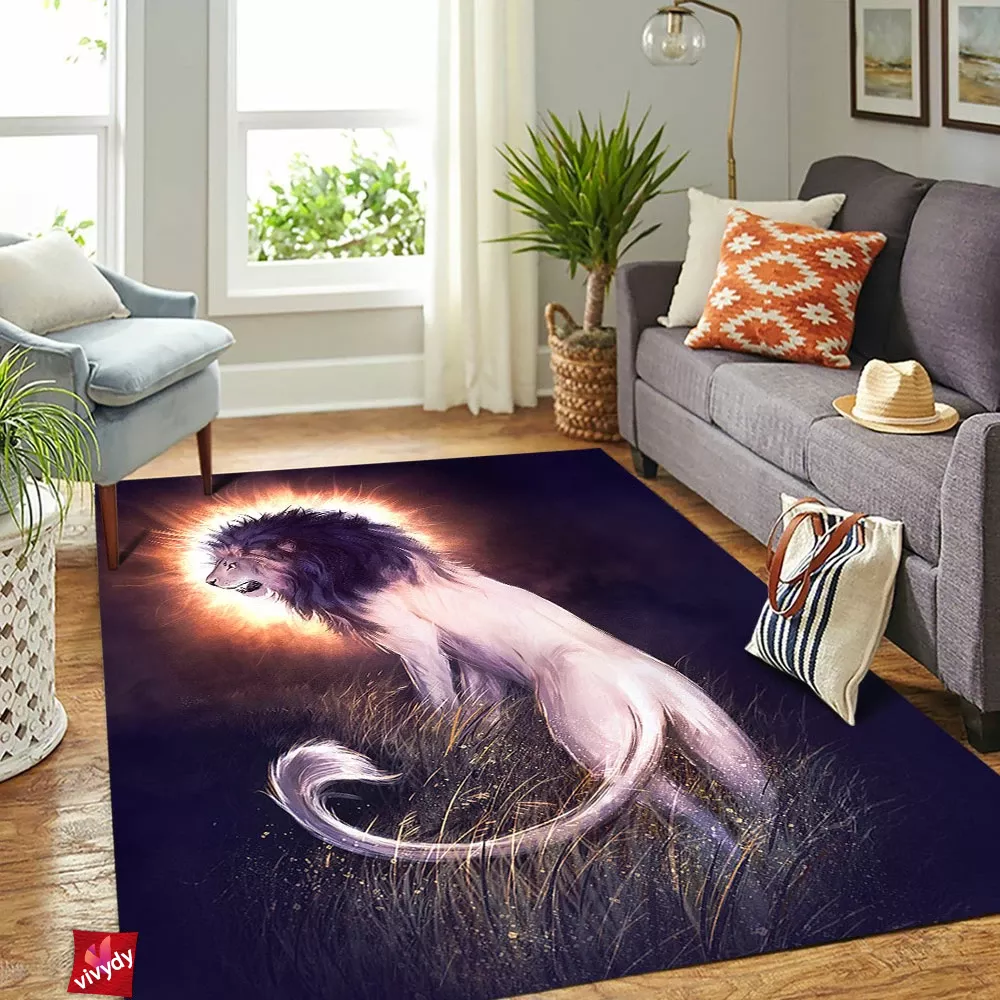 Dawn Breaker Lion Rectangle Rug