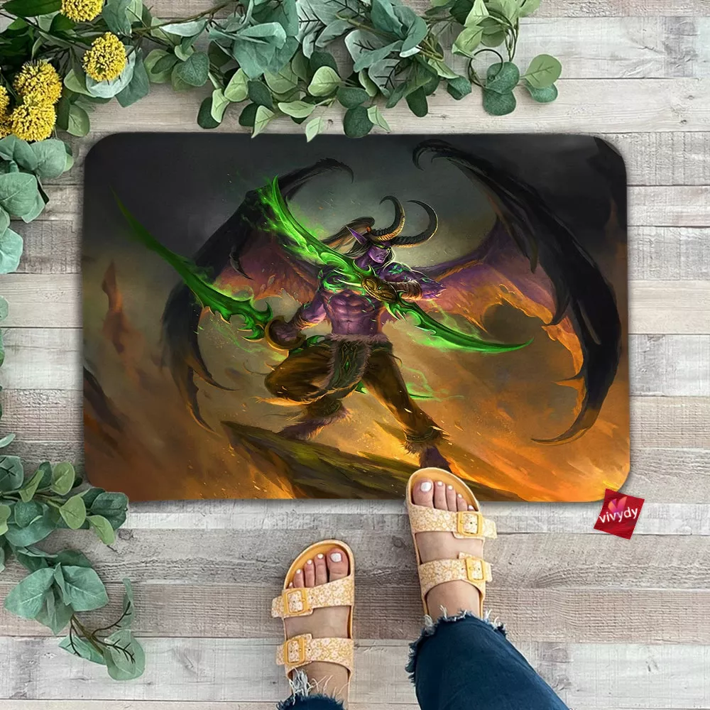 Illidan Stormrage Warcraft Doormat