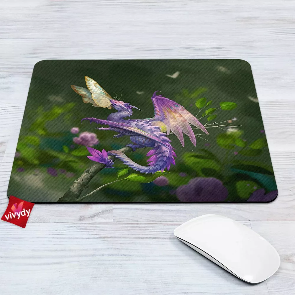 Flower Mantis Dragon Mouse Pad